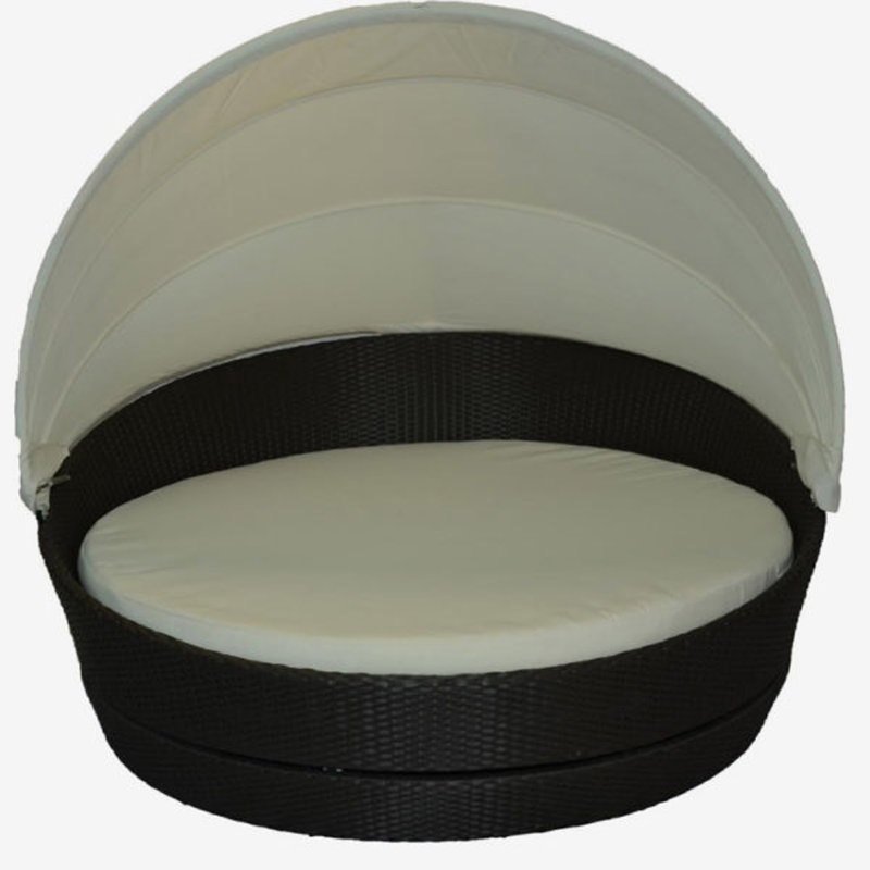 Feruci Round Patio Daybed with Sunbrella Cushions Wayfair